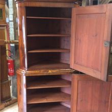 Eckschrank Mahagonie Biedermeier 3